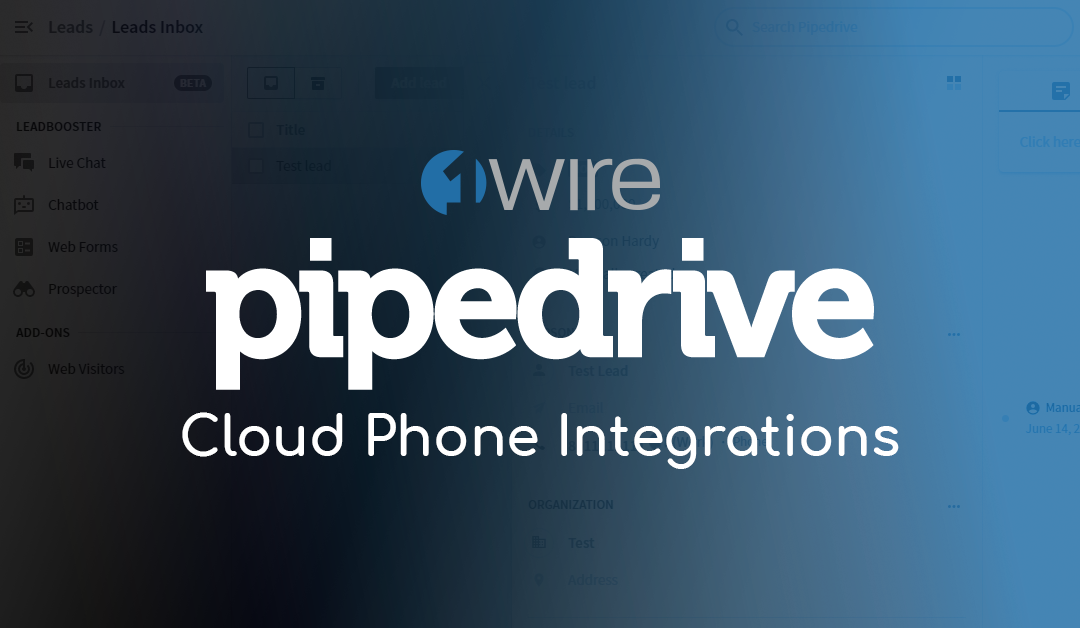 1Wire Cloud Phones and Pipedrive CRM